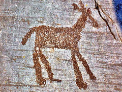 Rock Drawing in Parco nazionale delle incisioni rupestri di Naquane Capo di Ponte (Italy). Picture taken by user:Idéfix, may 2005