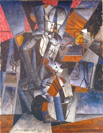 Le Musicien (1914) par Louis Marcoussis - The Nationale Gallery of Art - Chester Dale Collection