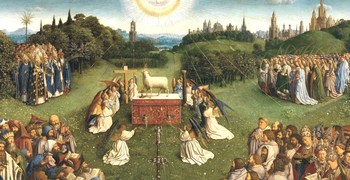 polyptyque de Gand, retable peint par Hubert et Jan van Eyck, 1432